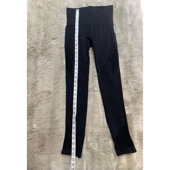 Gymshark Women's Perforated Performance Seamless Leggings Black Size XS - Picture 7 of 10